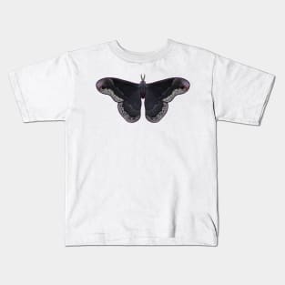 Goth Moth Promethea Moth Repeating Pattern Kids T-Shirt